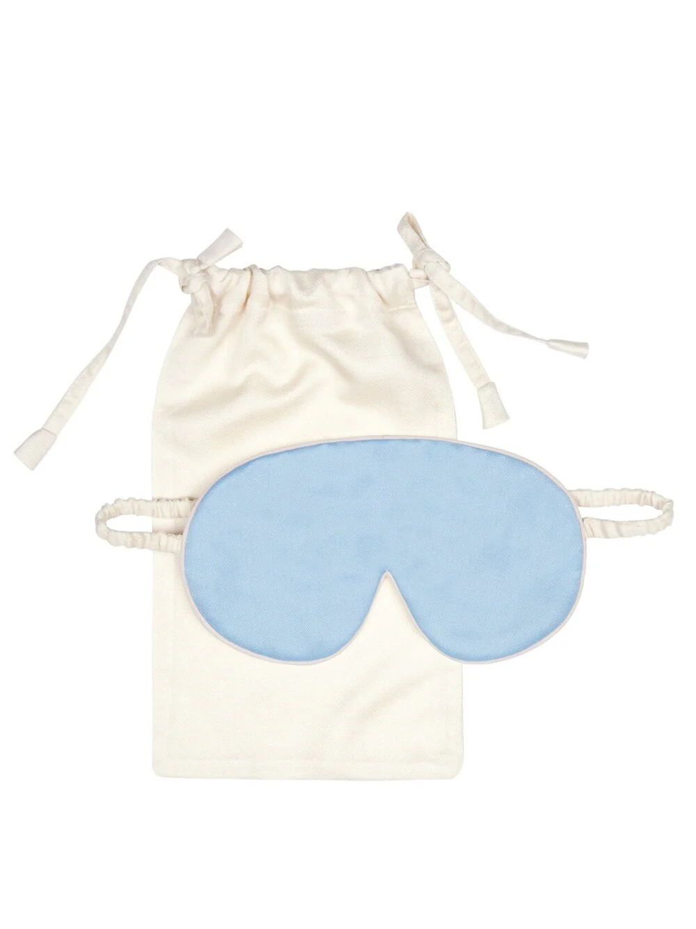 Mulberry Silk Eye Mask - Andaman Blue. - Image 2