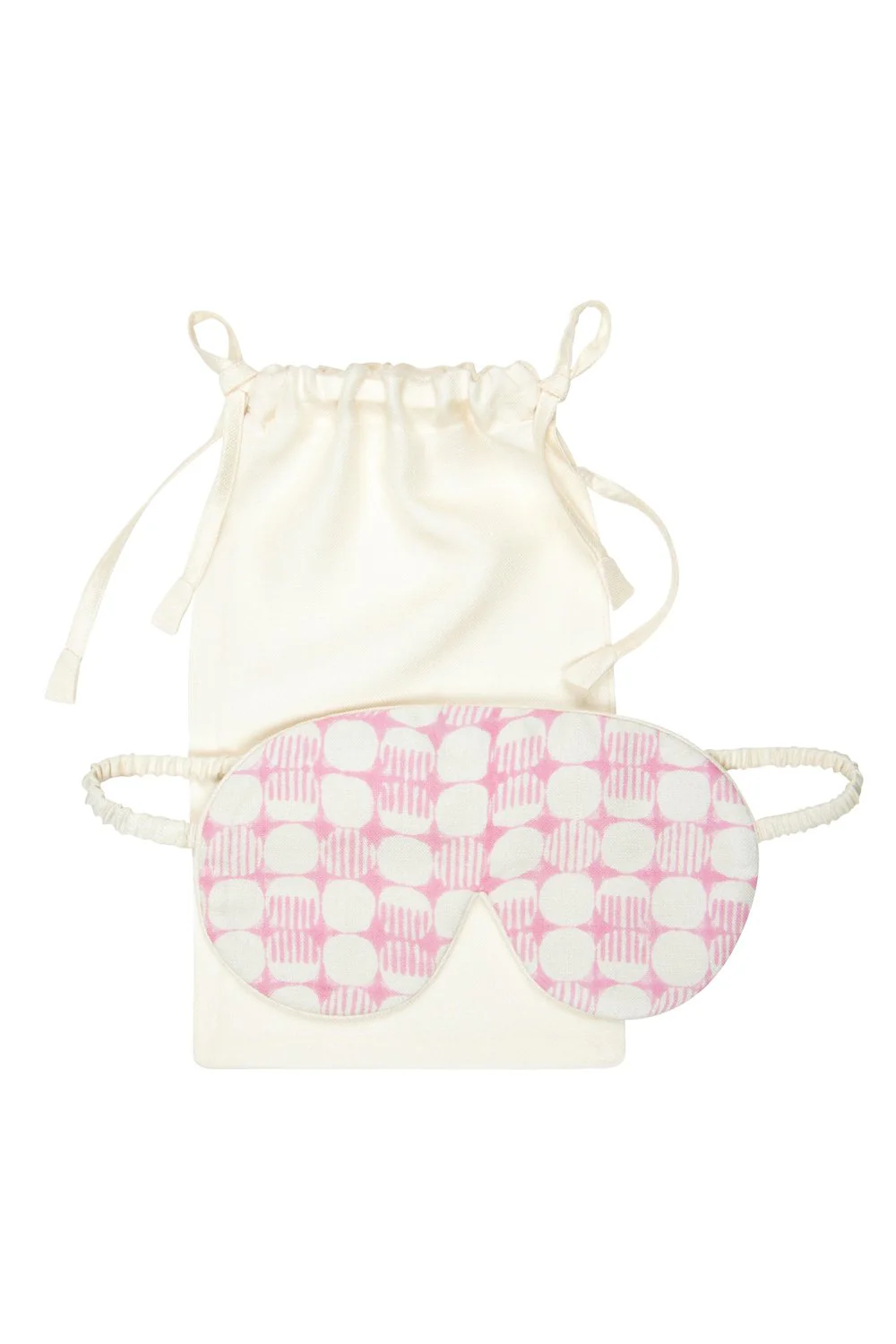 Mulberry Silk Eye Mask - Jaipur Pink - Image 3