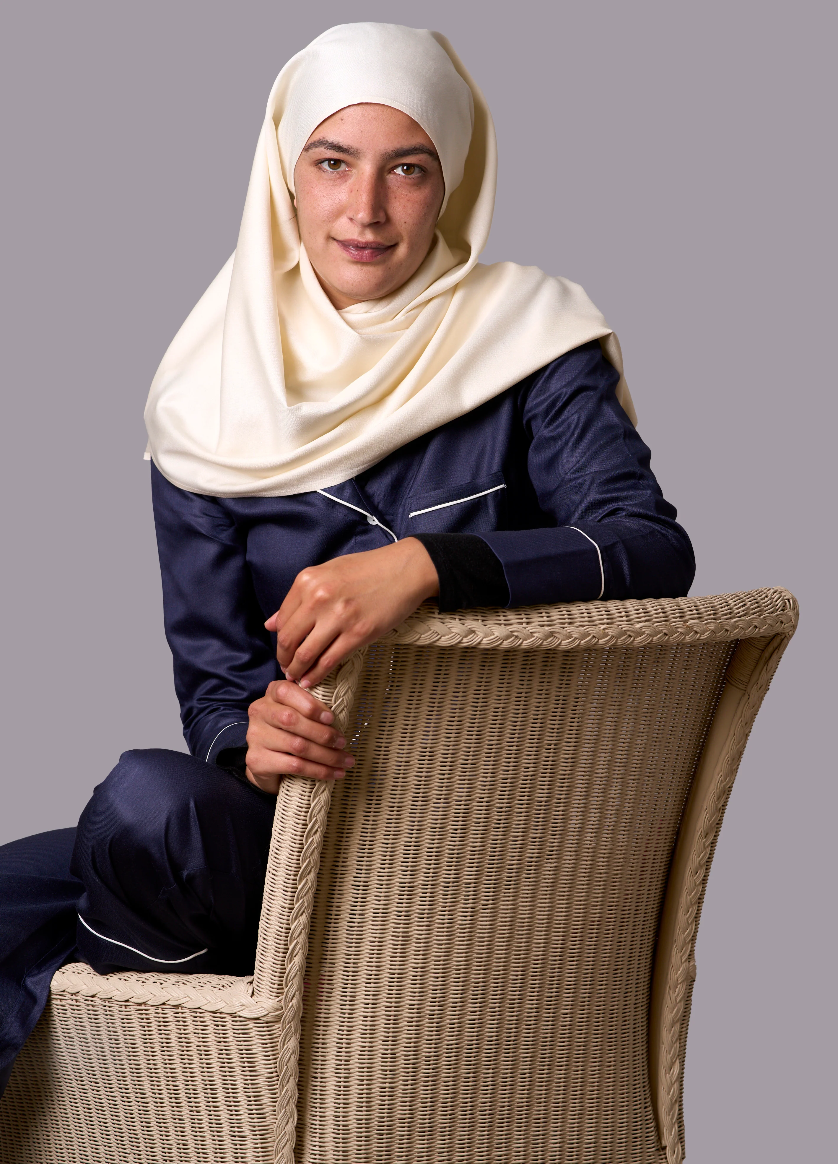 Mulberry Silk Scarf - Ivory - Image 5