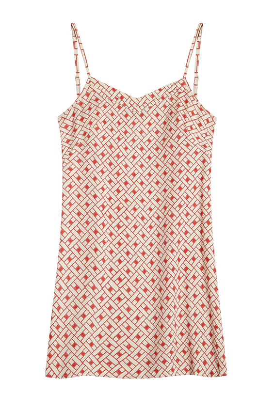 Mulberry Silk Nightdress - Leh Scarlet - Image 2