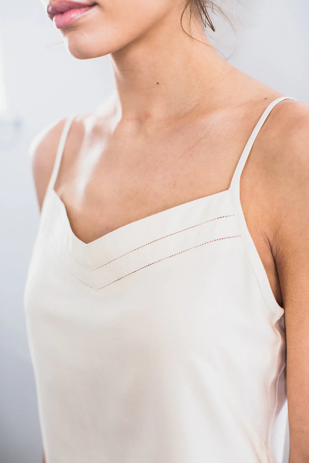 Mulberry Silk Nightdress/Slip - Natural Ivory - Image 4