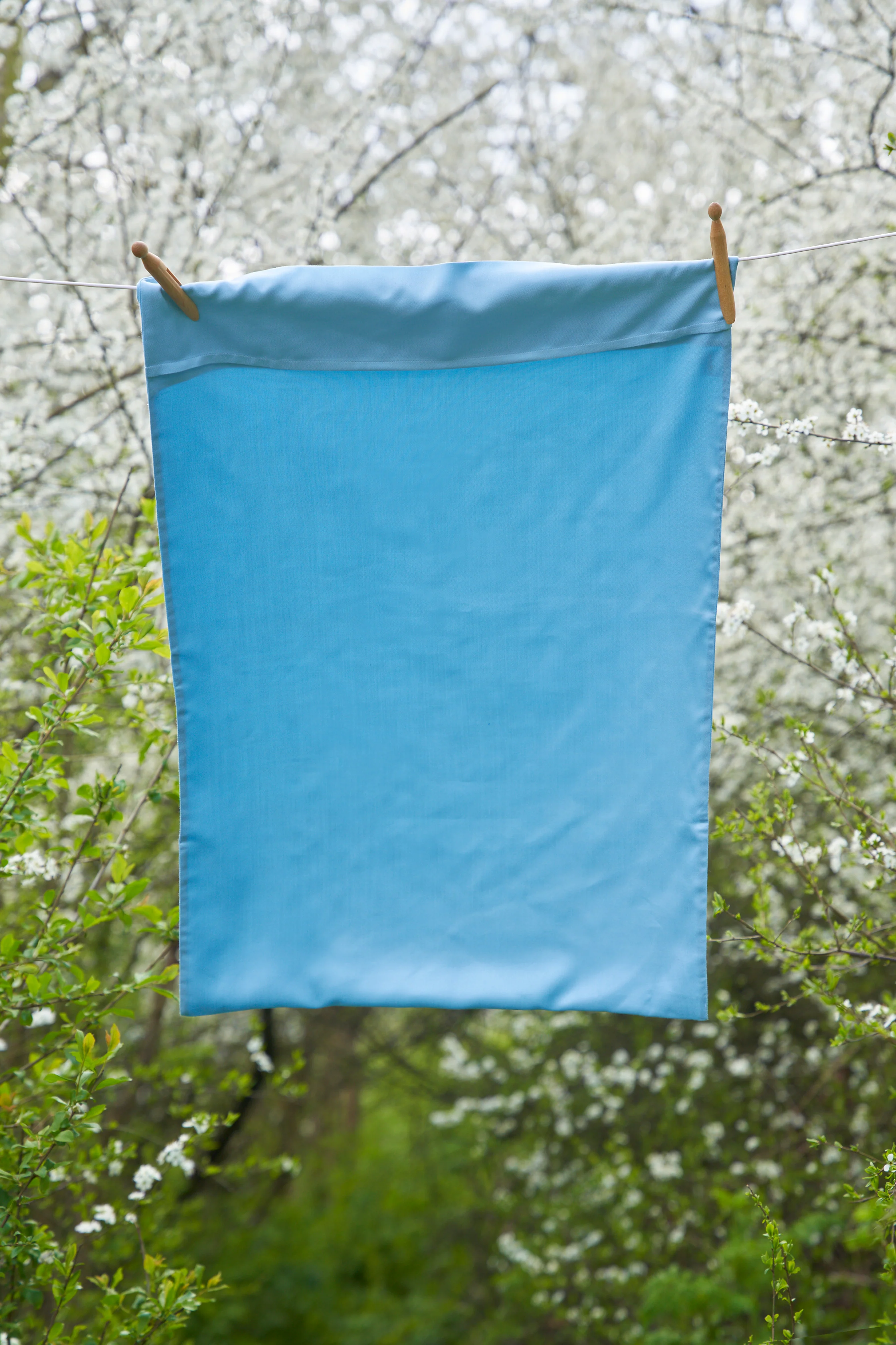 Mulberry Silk Pillowcase Kingsize 51cm x 91cm Andaman Blue - Image 3