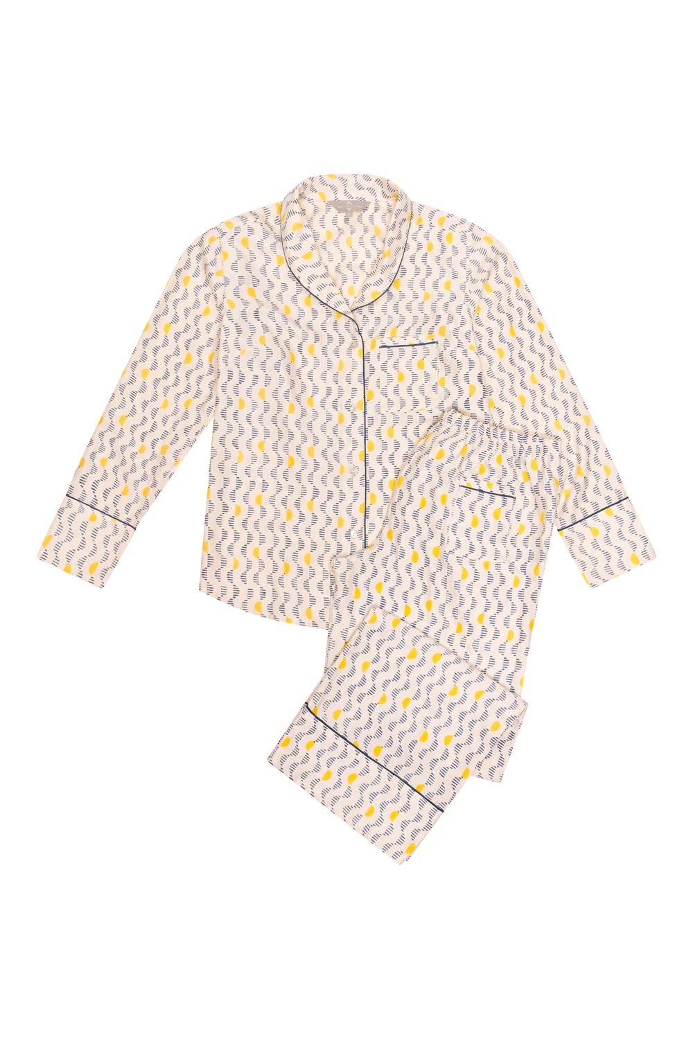 Mulberry Silk Pyjamas - Kochi Blue - Image 3